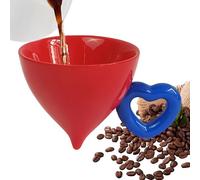 Tazze estetiche,120ml in ceramica con manico a forma di cuore | Carina da tè e caffè - Per ragazze amici natale compleanno decorazione per la casa ufficio tè al latte caldo