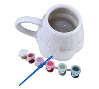 Tazze In Ceramica Bianca Per Artigianato - 1 Set di Creative,Ceramica Di Natale Per Dipingere E Colorare Le Tue Tazze Proprie,Per Feste Di Compleanno E Vacanze Regali Per Adulti