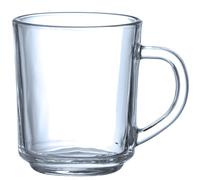 Tazze in vetro per bevande calde e fredde, 240 ml - 6 pezzi.