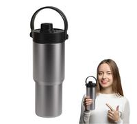 Tazze isotermiche con coperchi e paillette, borraccia isotermica 735 ml con tappo - rivestimento in ceramica impermeabile isolante per caffè e bevande vegetali