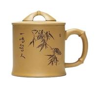 Tazze Matcha Set da tè for ufficio da 460 ml Tazza di sabbia viola Tazza da tè incisa a mano Tazza da caffè creativa da studio Set Da Tè Con Infusore