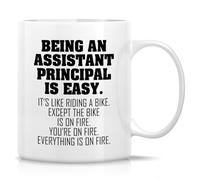 Tazze Mug Assistant Principal Being An Assistant Principal Is Easy Resistenti Tazze Da Tè In Ceramica Antimacchia Tazza Da Tè Per Home Quotidiano Thè