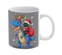 Tazze Mug Christmas Cat Dinosaur Moderne Tazze Da Caffè Retrò Tazza In Porcellana Per Latte Moglie Thè