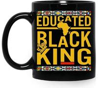 Tazze Mug Dashiki Educated Black King African Dna King Black Month Moderne Tazze Da Caffè Colorata Tazza In Porcellana Per Thè Latte Caffe
