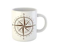 Tazze Mug Map Brown Compass Roses White Nautical Old Wind Star Retrò Tazze Da Caffè Moderne Tazza Colazione Porcellana Per Latte Home Thè
