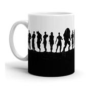 Tazze Mug Mass Effect Character Silhouettes Resistenti Tazza In Ceramica Durevole Tazza In Porcellana Per Thè Anniversario Moglie