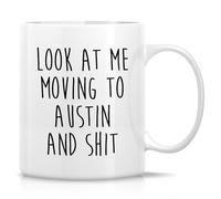 Tazze Mug Moving To Austin - Moving To Austin Colorata Tazze Da Caffè Retrò Tazza Da Tè Per Thè Caffe Latte