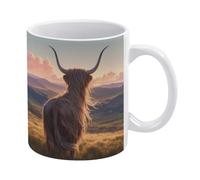 Tazze Mug Western Highland Cow Grassland Moderne Tazze Statement Tazza Da Tè Per Quotidiano Latte Thè