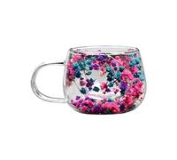 Tazze Per Acqua In - Tazze Da Caffè In, Con Fiori Secchi Da 300 Ml, Da Caffè A Doppia Parete | Per La Casa, Soggiorno, Cucina, Appartamento, Ufficio, Dormitorio, Tè, Latte