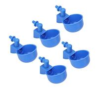 Tazze per Acqua per Pollo, 5 Tazze Automatiche per Acqua per Pollo, Tazze per Acqua per Pollo a Riempimento Automatico Kit Abbeveratoio Automatico per Pollame in Plastica PP,