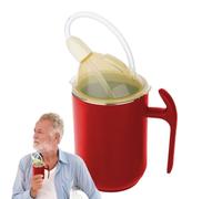 Tazze per adulti per anziani, a prova di fuoriuscite, con manico, design ergonomico, sicuro per disturbi, persone, amici, amanti della famiglia