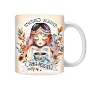 Tazze per parole, tazza con parole - Tazza in ceramica a tema caffè da 350 ml - Tazza di novità per della casa di lavoro, tazza di latte per la colazione del tè del caffè