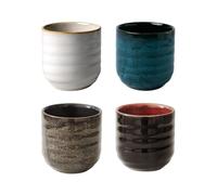 Tazze Per Tè - 4 Pezzi Tazze Riutilizzabili | Tazze Di Caffè In Ceramica Stile Giapponese,Per Le Donne E Gli Uomini Caffè Natale Vacanza Cioccolato Caldo Latte Bevande