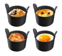 Tazze per uova in bracconiere in silicone, bracconiere in silicone per uova - per cuocere le antiaderente da 4 pezzi | Stampo per, cuociuova in camicia per forno a microonde, piano cottura