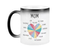 Tazze personalizzate - Tazza divertente con cambio di calore | 300 ml tazza per caffè | tazza cambia colore | tazza in ceramica per mamma e donna, tazza unica per figlia