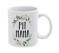 Tazze Pit Mama for Husband Wife Dog Lover Tazza Mug smart working 330ml | Mug Unico Tazze da tè per Latte Festa Della Mamma Caffè