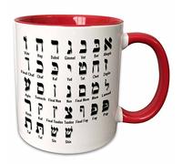 Tazze Porcellana Tazza Mug Durevole Tazza In Ceramica Regali Divertenti Per Uomo Festa Della Mamma 330 Ml Stampa Dell'Alfabeto Ebraico