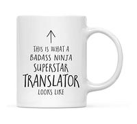 Tazze Tea This Is What A Badass Ninja Superstar Translator Looks Like Con Manico Tazze Mug Colorata Tazza Colazione Porcellana Per Caffe Home Fidanzata