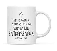 Tazze This Is What A Badass Ninja Superstar Entrepreneur Looks Like Resistenti Tazze Da Caffè Colorata Tazza Colazione Porcellana Per Quotidiano Thè Home