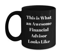 Tazze 'This Is What An Awesome Financial Advisor Looks Tazza Da Tè 330Ml | Tazze da Caffe Porcellana Antimacchia Tazzina Espresso per Papà Natale Riunioni