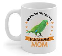Tazze World'S Greatest Green Male Eclectus Parrot Con Manico Tazze Caffe Colorata Mug In Porcellana Per Caffe Quotidiano Home