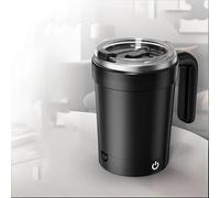 Tazzina automatica da 380 ml con coperchio e display LCD touch della temperatura, tazza automatica in acciaio inox, per caffè, latte di soia, cioccolata calda nera