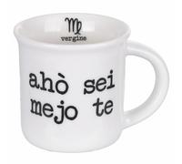 Tazzina caffè 90 ml in porcellana, vergine, S.P.Q.eRe Zodiaco