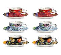 Tazzina caffè di Egandella Collezione Le Pupazze. Oggetto Realizzato in New Bone chinadi Colore Multicolor. La referenza è: 214020