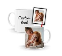 Tazzina caffè Personalizzabile con immagine, foto, nome o testo, originale idea regalo per ogni occasione, gadget perfetto per i momenti di relax, per la colazione o il caffè del pomeriggio