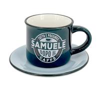 TAZZINA DA CAFFE' PERSONALIZZATA CON PIATTINO - SAMUELE