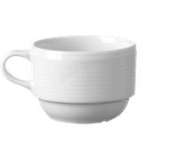 HENDI Tazzina da caffè, con angoli robusti e smalto di qualitá, 170ml, ø79mm, porcellana bianca