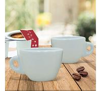 TAZZINE CAFFE' CONF. 6 PZ. S/PIATT. BIANCA BASSA