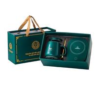 Tazzine Caffe Riscaldatore for tazza in ceramica Sottobicchiere riscaldatore termostatico for caffè, riscaldamento elettrico, set di tazze for tè al latte, acqua, regalo for ufficio a casa Tazzine Caf