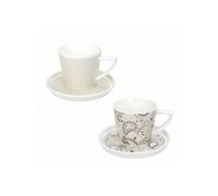 Tazzine Caffè set 2 Persone Shanti Brandani 52861 in New Bone China