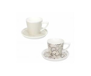 Tazzine Caffè set 2 Persone Shanti Brandani 52861 in New Bone China