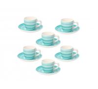 TAZZINE CAFFE' SET6 con piattino Tognana