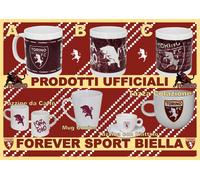 TAZZINE CAFFE' -TAZZA COLAZIONE - MUG CILINDRO TORINO FC CERAMICHE ORIGINALI
