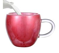 Tazzine Da Caffè a Forma Di Cuore - Tazze in a Doppia Parete, Bicchieri Da Tè Estetici Isolati | Servizio Di Bevande Al Latte per Bevande Calde E Fredde, Tazze per Cappuccino per La Ritenzione