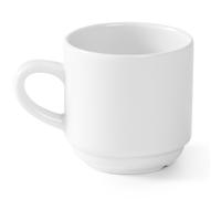 Tazzine da caffè e tè OPTIMA per hotel, in porcellana bianca, 230 ml, set da 12