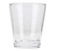 Tazzine da Caffè, Misurini in Vetro Tazza da Caffè Trasparente da 80 Ml Misurino in Vetro Termico con Scala Misurino Per Latte Per Caffetterie