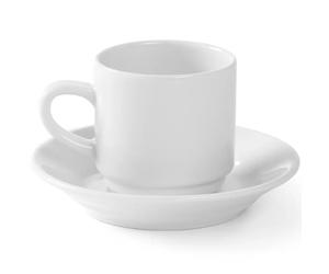 Tazzine da caffè OPTIMA per hotel, porcellana bianca, 90 ml, set da 12 - Hendi 7