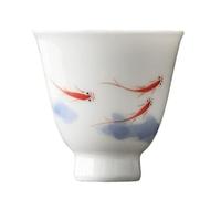 Tazzine da tè Piccole Tè pomeridiano Kung Fu Set da tè Tazze da tè Tazze da tè dipinte a mano Tazze for la preparazione del tè in ceramica Tazze for ospiti personali for bere il tè Tazza da tè Kungfu
