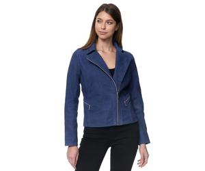 Tazzio Giacca in pelle da donna F500, Blu, M