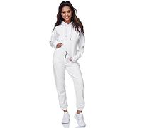Tazzio Tuta da jogging da donna con cappuccio e pantaloni da jogging F200, bianco, XXL