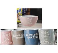 Tazzone Latte bolo Ceramica c Frase 57904 ad