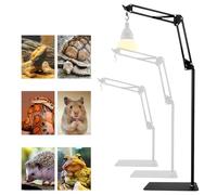 TAZZOR Portalampada ad alta rettile, regolabile, altezza 40-150 cm, rotazione a 360°, porta lampada rettile, per tartarughe, acquari e piante (senza lampadine)