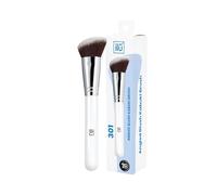 Tb Tools For Beauty - Pennello Fondotinta Kabuki Angolato Per Trucco Setole Sintetiche Applicazione Blush e Bronzer Manico Ergonomico in Legno Facile Pulizia e Disinfezione