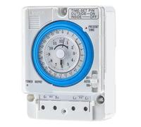 TB35 24VDC 15A 24H Interruttore timer su guida Din TB35 Interruttore di controllo del tempo analogico Regolatore del tempo meccanico 24VDC