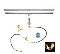 TB50K Fai da Te Pre-plumbed Gas Fuoco Fossa Kit & 50 " Durata Garantito 316