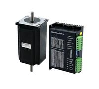 TB6600 / DM542 / DM556 hybrid step Driver with NEMA23 stepper motor 57x112mm 4-lead 3A 3N.m 112mm 428Oz-in NEMA 23 for CNC(Dual Shaft,With DM556 Driver)
